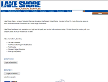 Tablet Screenshot of lakeshoreindustrialservices.com